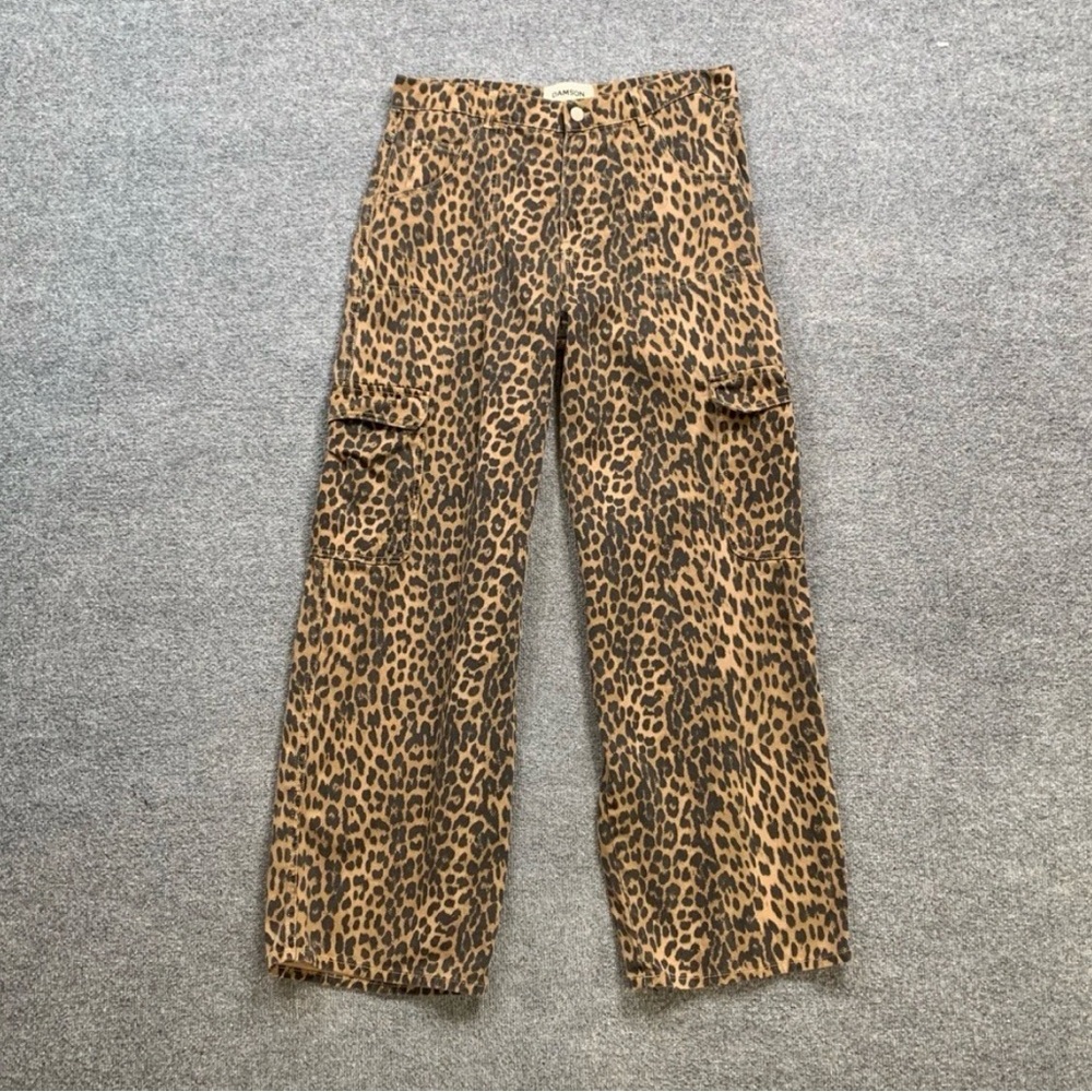 Damson Madder Dion Leopard Cargo Pants - Picture 6 of 14